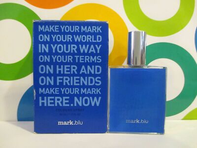 AVON ~ MARK.BLU MAKE YOUR MARK COLOGNE SPRAY ~ 1.7 OZ BOXED /  RARE