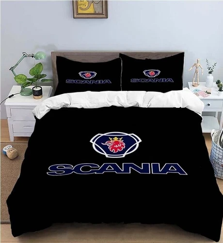 Schlafzimmer Bettwäsche Set Scania Bettbezug Kissenbezüge 135x200 200x200 3tlg - Bild 3 von 6