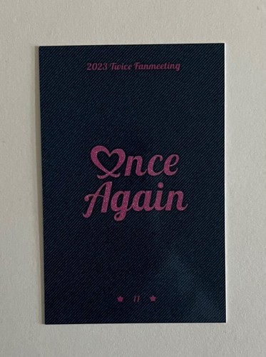 TWICE 8th Anniversary Fan Meeting ONCE AGAIN MD Trading Card Photocard + Benefit - Picture 70 of 160
