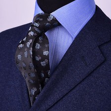Daisy  Carnations Floral Neo 3" Inch Tie Mens Floral Business Dress Necktie GQ