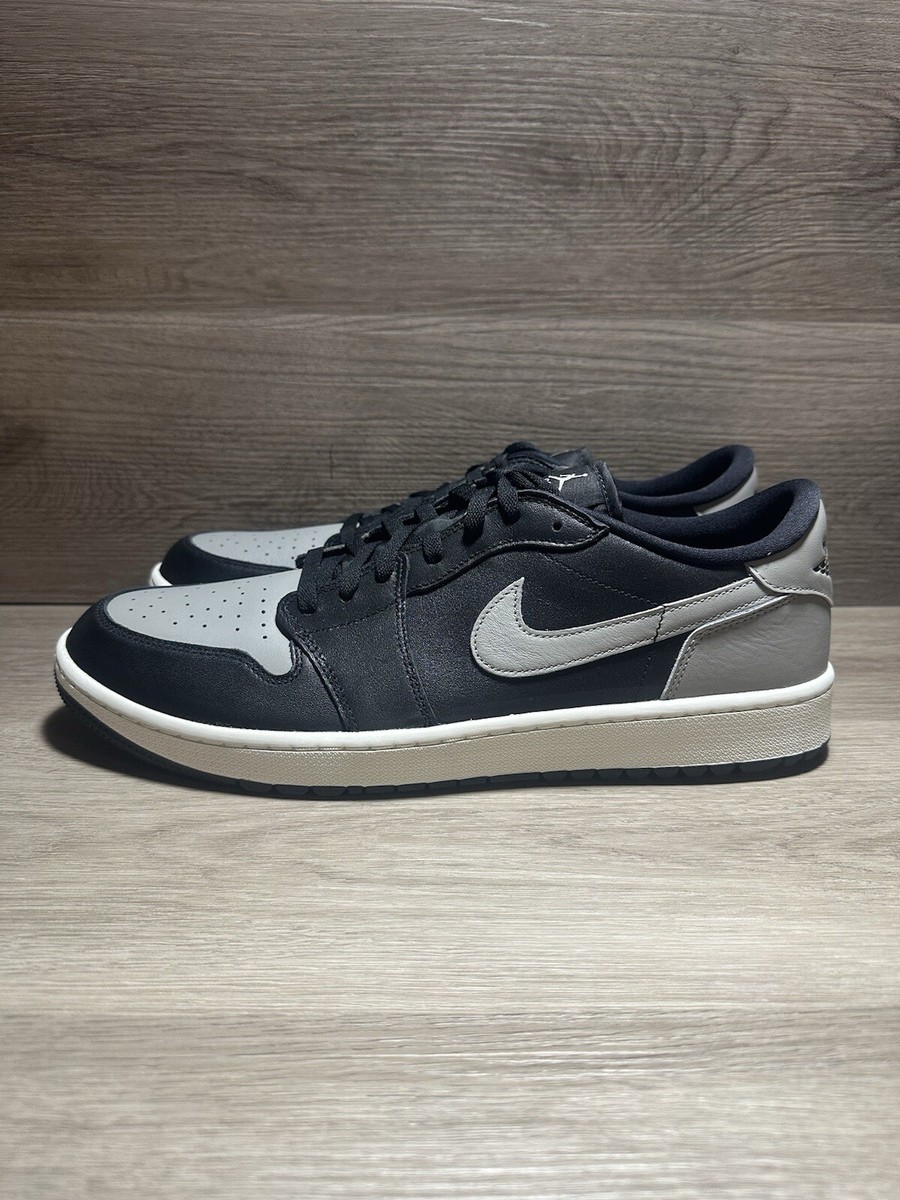 Nike Air Jordan 1 Retro Low Golf Shadow Black Gray Spikes