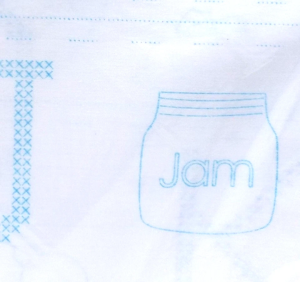 Jack Dempsey Nursery ABC Stamped Quilt Squares 9" Needle Art Letters Embroidery - Image 3 of 3