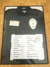DEAD MAN'S PARTY Hand Signed NICK ELFMAN Concert Worn Shirt + Playlist + Ticket!