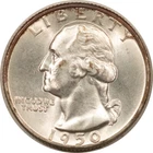 1950-D WASHINGTON QUARTER - UNCIRCULATED! GEM!