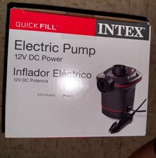 Pompe à air Intex Quick-Fill utilisation électrique extérieure (pour voiture) alimentation 12 V DC noir