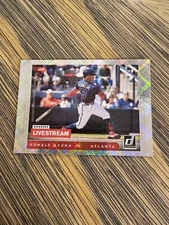 Ronald Acuna Jr. SP 2021 Donruss Diamond Parallel Livestream Insert #LS5 Braves