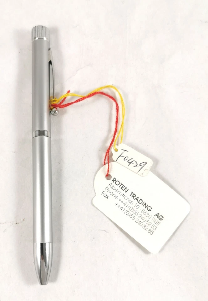 Bolígrafo Vintage Metal Color Plata Suiza Original Coleccionable Foto 2 de 4