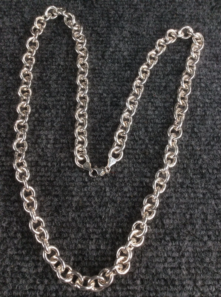 Beautiful Italy sterling Silver 925 chain necklace 60 g