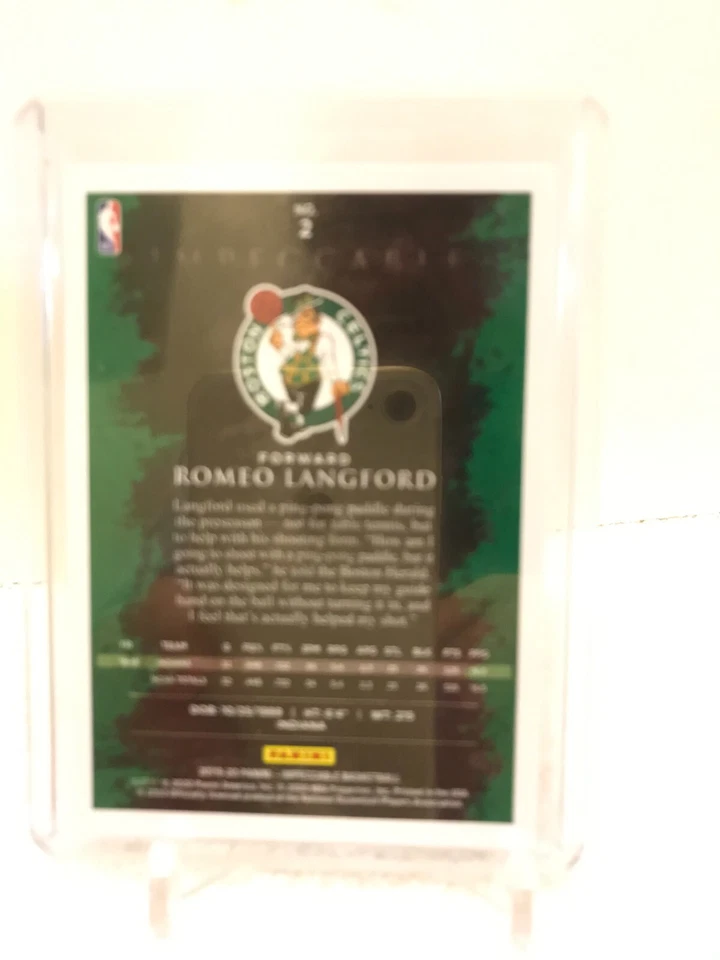 2019-20 Panini Impeccable Romeo Langford #2 RC Rookie Gold  10/10 SPURS - Image 2 of 2