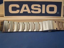 Casio Watch Band AQ-160 WD-1 Steel Bracelet W/ Push Button Deployment buckle