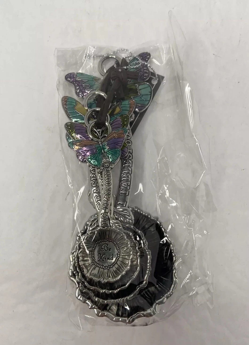GANZ Measuring Color Spoon Set Butterfly Decorative Collectible NWT