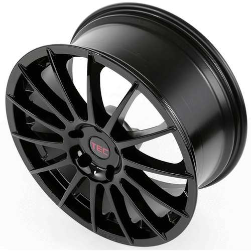 18 Zoll T7 Alufelgen 8x18 4x108 ET45 in schwarz für Ford Fiesta - Bild 3 von 8