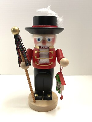 Rare 11'' Steinbach CHUBBY BLACK FORESTER NUTCRACKER S1328 W. Germany ~ BOX