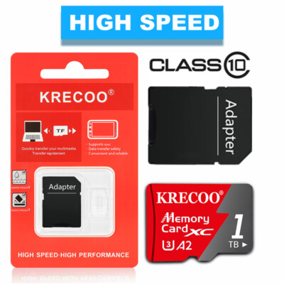 Micro SD Card Ultra Memory 128GB 256GB 1TB TF for Phone Tablet Security Camera