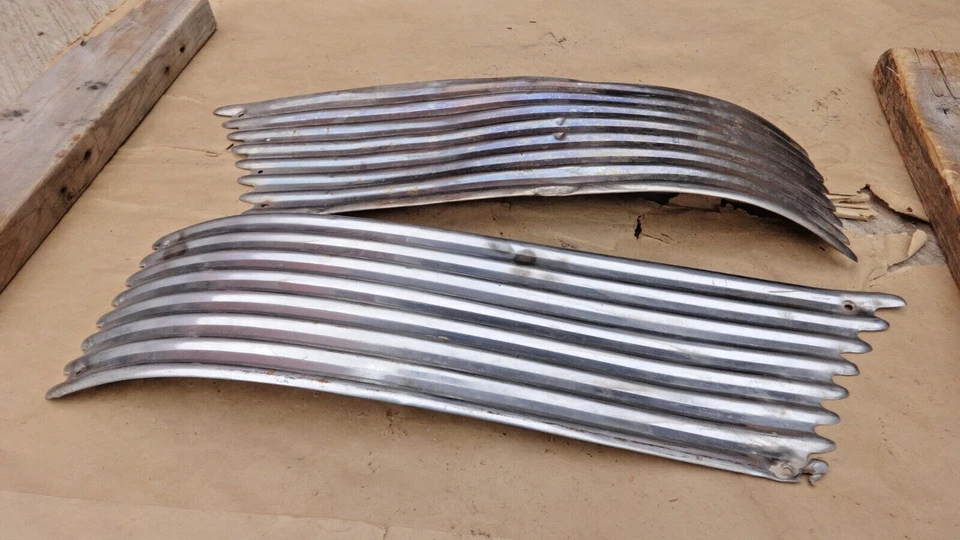 Chevy 1941 accesorio guardabarros delantero molduras laterales tablas de lavar par original Foto 2 de 4