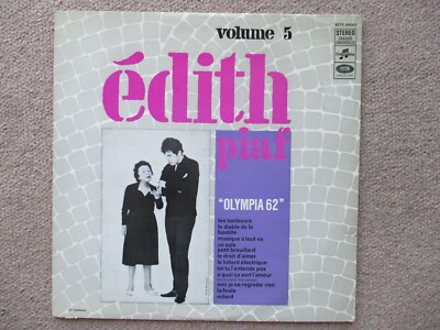 Edith Piaf. Vol 5. Olympia 62. French vinyl stereo 12'' LP. ( with Theo Sarapo)