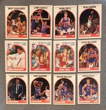 Lot (12) 1989-90 NBA Hoops Cleveland Cavaliers PRICE, DAUGHERTY, NANCE, ALL STAR