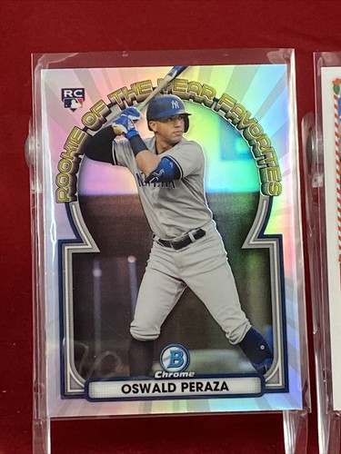 OSWALD PERAZA SP RC Lot (16) Topps Bowman CHROME MLB Bowman MLB Card NY YANKEES - Picture 2 of 12