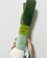 Jellycat 10" Vivacious Leek: Small Green Velour Plush Stuffed Toy BNWT