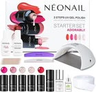 NEONAIL Starter Set ADORABLE - Pink, Red and Beige Enamel Set