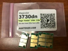 4 x Toner Chip for Konica Minolta Magicolor 3730, 3730dn Refill