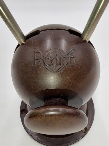 Vintage MCM Mid Century Bakelite Rabbit Ears TV Antenna Radion Extend to 36 in - Picture 2 of 6