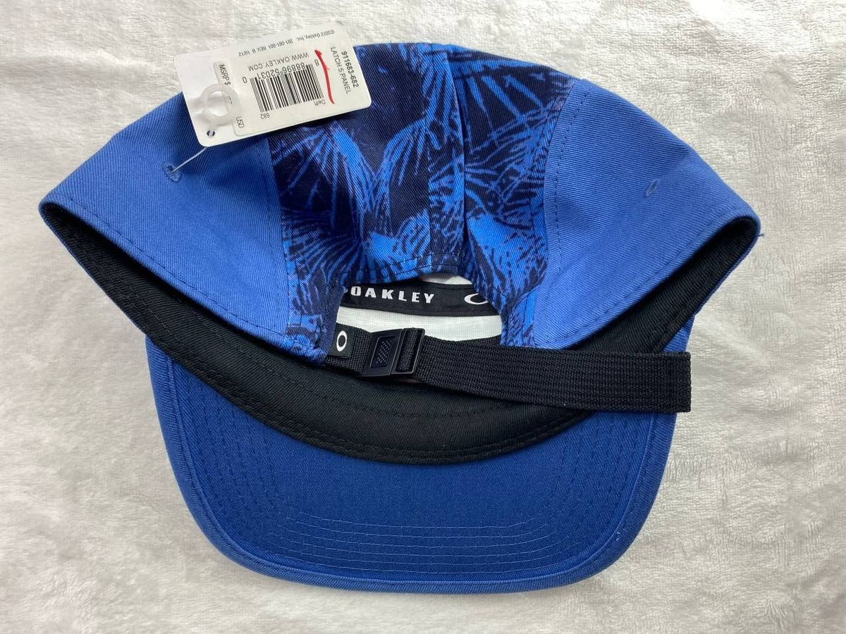 Oakley Latch 5 Panel Adjustable Cap Hat Delft Blue for sale online