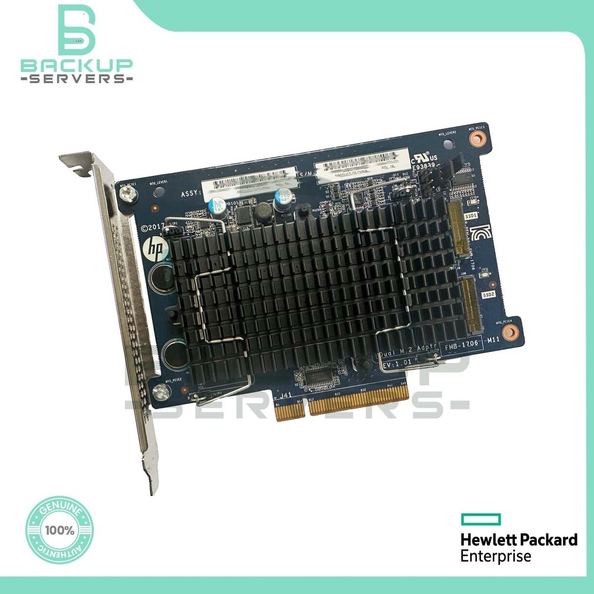 Adaptateur HP PCIe NVMe Dual M.2 SSD - Réf 933576-001