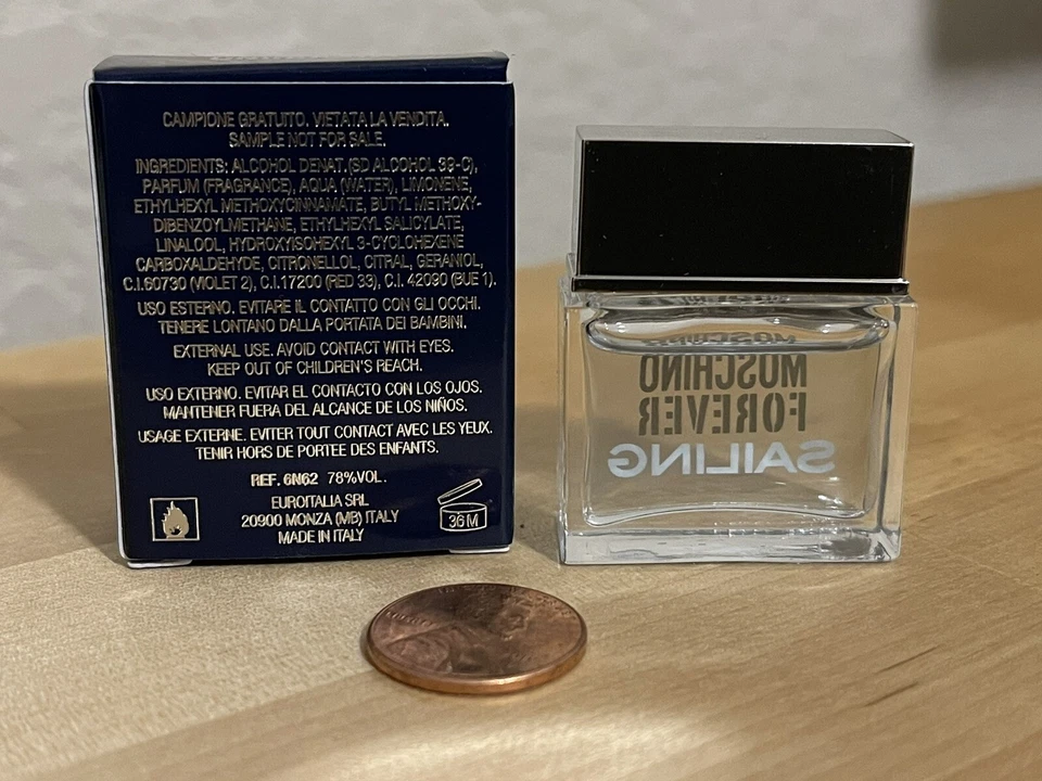 Moschino Forever Sailing 0,12 oz / 4,5 ml EDT SPLASH para hombre MINIATURA Foto 3 de 4