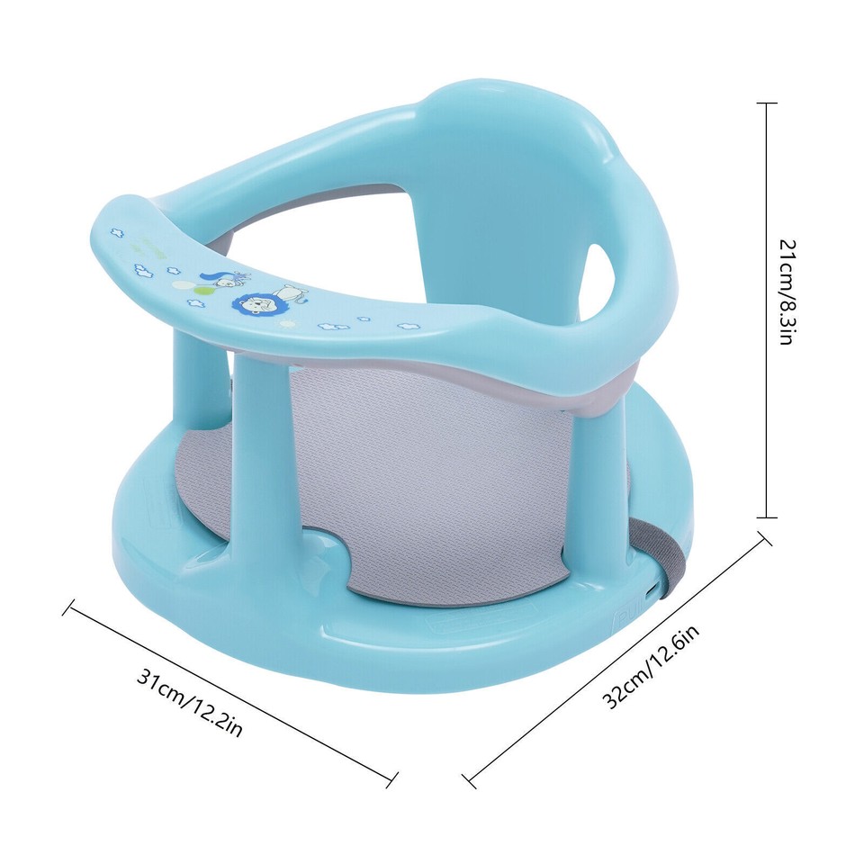 Newborn Infant Baby Bath Tub Ring Seat Infant Toddler Safety Chair Anti