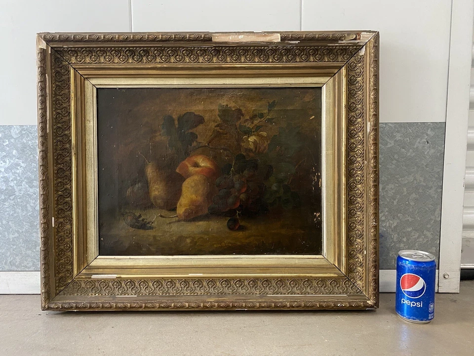 🔥 Historic Antique British Old Master Still Life Oil Painting, HOMANN - London - Image 3 of 4