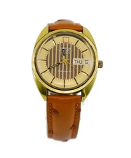 Omega Electronic Two Tone Stainless Steel Watch 198.0045