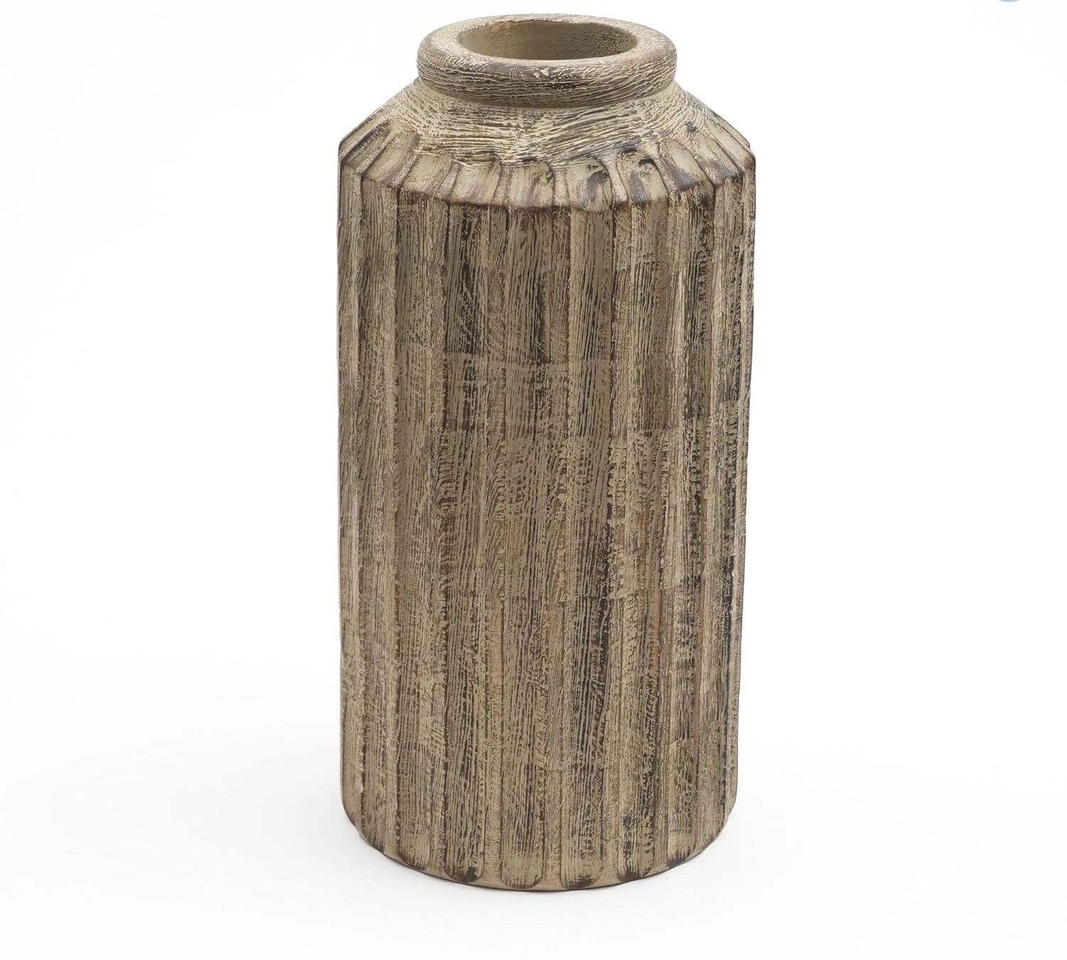 Handmade Wood Flower Vase Dining Table Decorative Item Home Decor