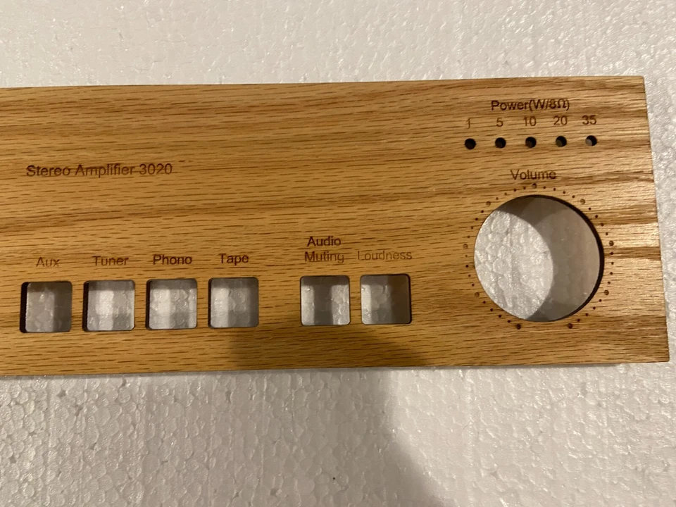 Placa frontal NAD 3020 roble satinado #54 amplificador no incluido HACER OFERTA Foto 4 de 4