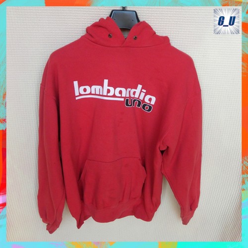 VINTAGE FELPA CON CAPPUCCIO LOMBARDIA UNO BY FRUIT OF THE LOOM TG M MILAN |  eBay