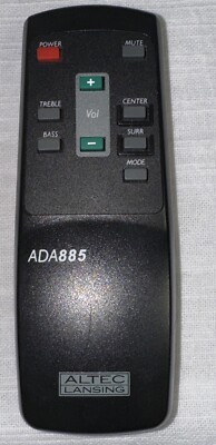 ALTEC LANSING ADA880 REMOTE CONTROL