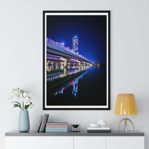 Southport Bridge Premium Framed Vertical Poster - Picture 1 of 25