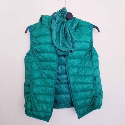 FIORE BY TRES BIEN KIDS Girls Packable Large Puffer Vest with Hood