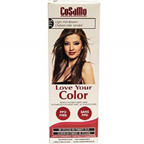 CoSaMo Hair Color #775 Light Ash Brown - Compares to Clairol Loving Care #75