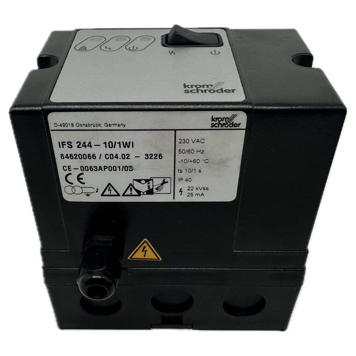 PQ4377 Gasfeuerungsautomat Kromschröder IFS 244-10/1WI