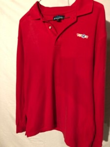 Toys "R" Us Long Sleeve Polo Shirt - Red - Size Large
