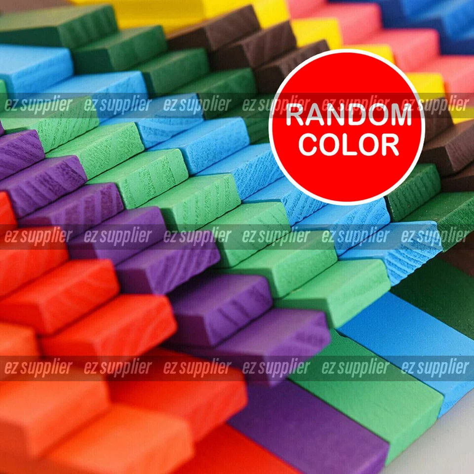 Up to 960p Wooden Domino Blocks Tiles Tumbling Dominoes Knock Down Kids Toys HOT - image 4 of 4