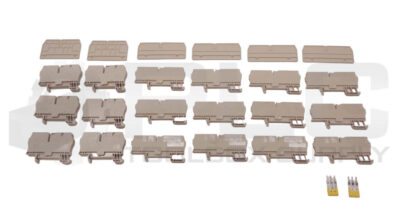 MIXED LOT OF 24 WEIDMULLER ZDU 6 / ZDU 2.5/4AN / ZAP/TW3 / ZAP/TW5 TERM BLOCKS