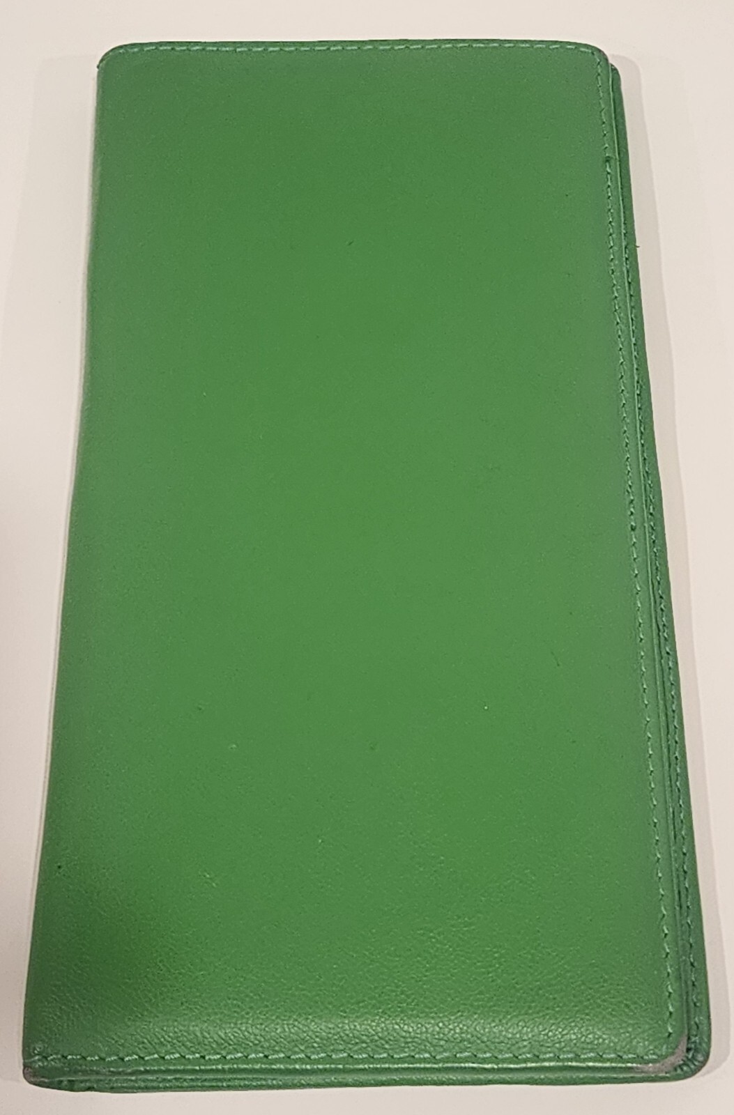 Belle Hop Green Leather Travel Passport Wallet Holder Card Cover-image