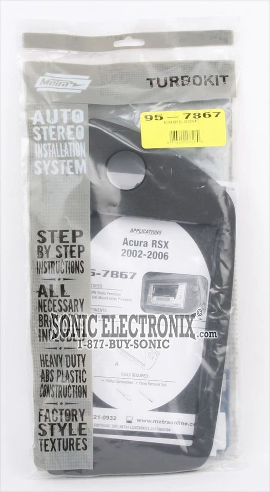 Kit de tablero de instalación doble DIN Metra 95-7867 para vehículos Acura RSX 2002-2006 Foto 3 de 3