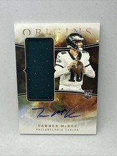 Tanner McKee 2023 Panini Origins Rookie Patch Auto RPA SP RC Eagles X