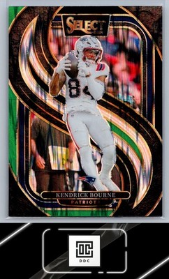 2024 Panini Select #176 Kendrick Bourne Black & Green Prizm Shock