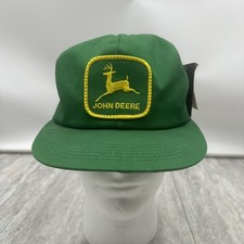 Vintage Original John Deere Green trucker hat cap Green Yellow SnapBack New NWT