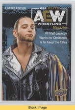 2021 Upper Deck AEW All Elite Wrestling Magazine Finisher Matt Jackson READ 08j3