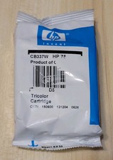 HP 75 Tri color Ink Cartridge Genuine OEM CB337W New Sealed 